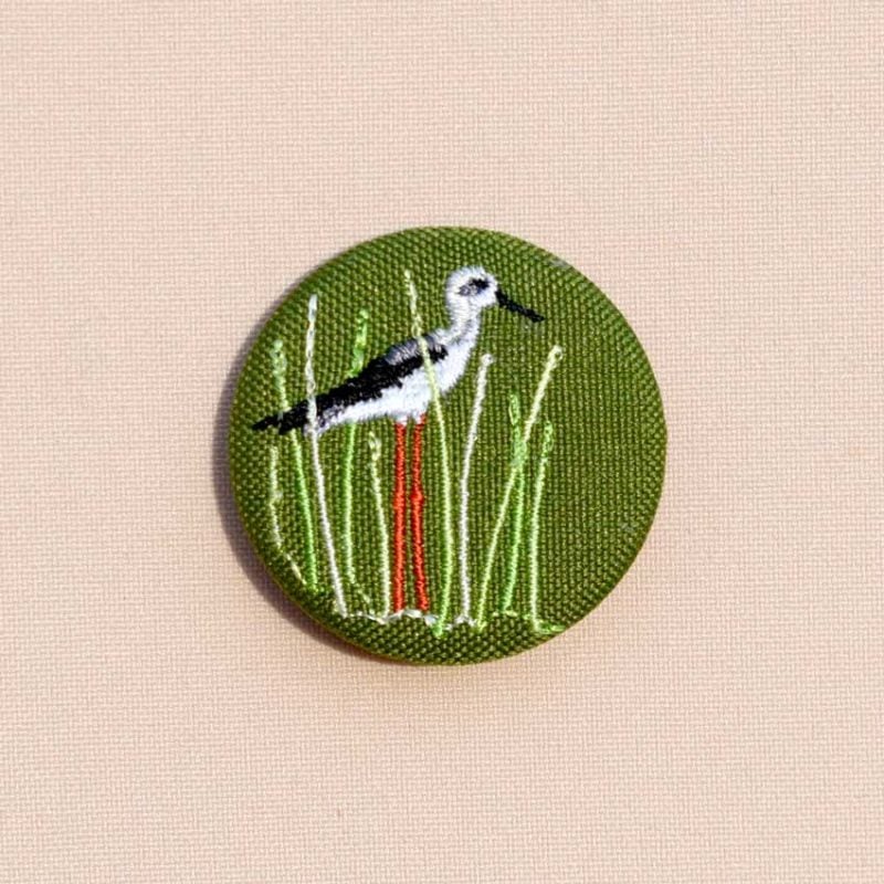 Échasse blanche – Petite broche