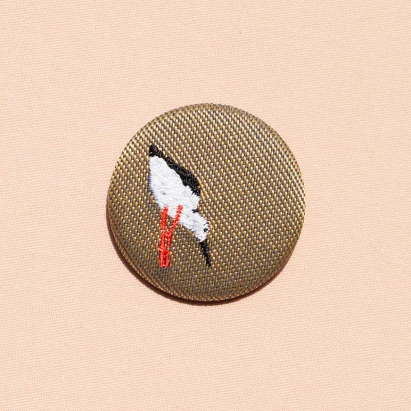 Échasse blanche – Petite broche