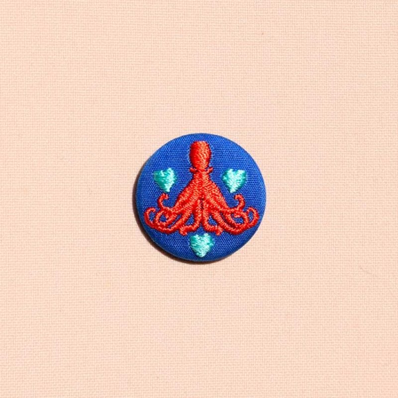 Poulpe – mini broche