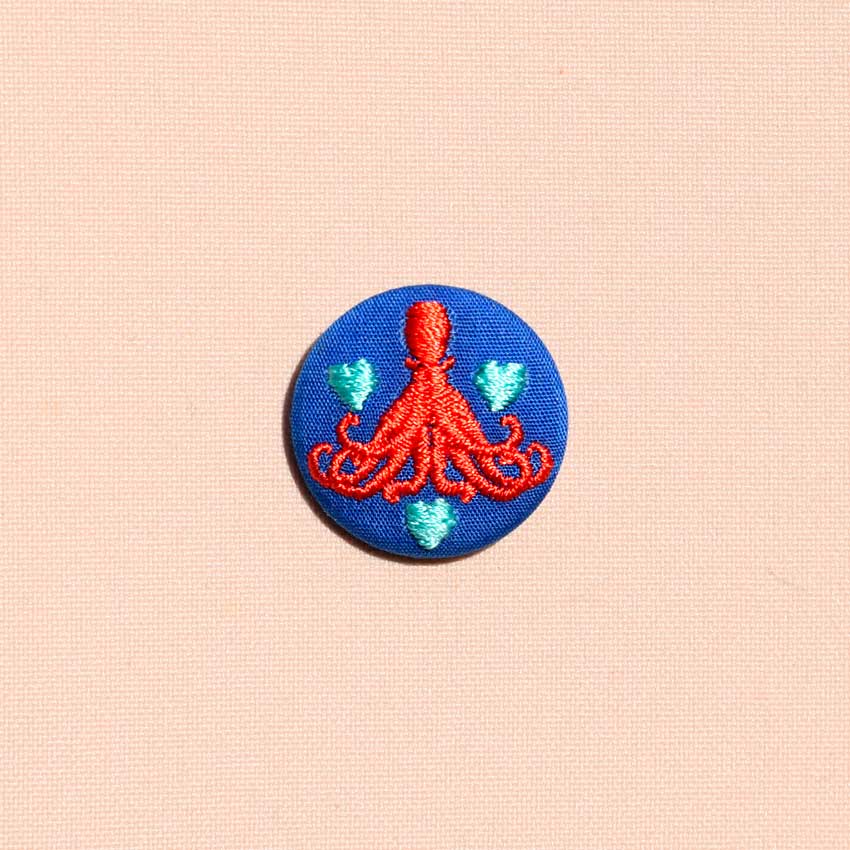 Poulpe - mini broche