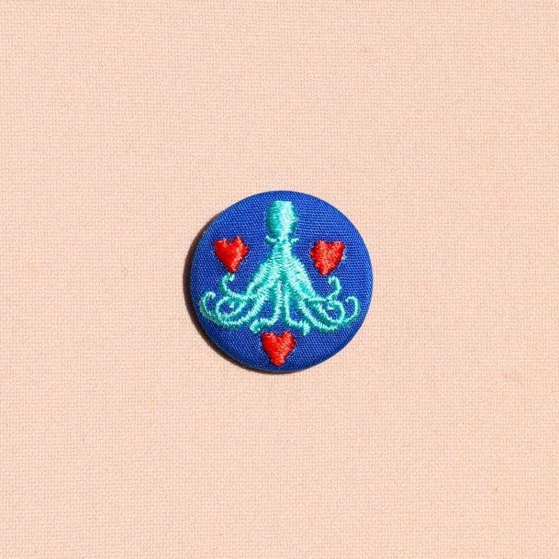 Poulpe – mini broche