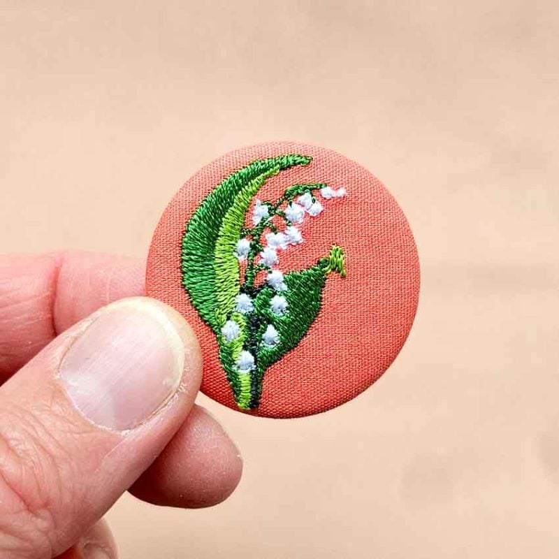 Un brin de muguet – petite broche
