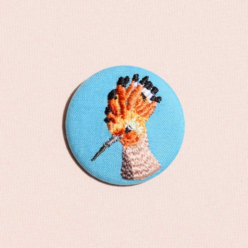 Huppe fasciée – Petite broche